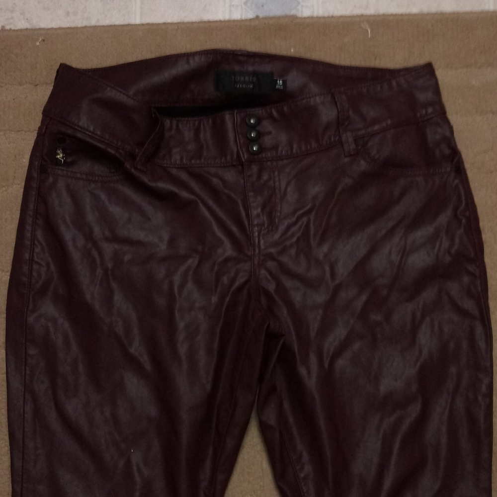 Torrid faux leather pants